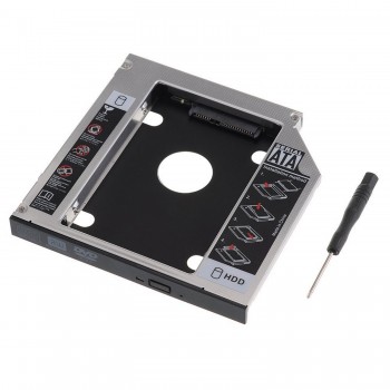 EWENT ADAP.HDD SSD SATA PARA UNIDAD ÓPTICA 12.7mm EW7005