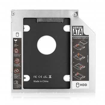 EWENT ADAP.HDD SSD SATA PARA UNIDAD ÓPTICA 12.7mm EW7005
