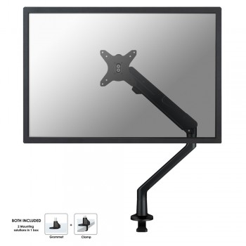 Newstar NM-D900BLACK, 10 kg, 25,4 cm (10"), 76,2 cm (30"), 100 x 100 mm, Ajustes de altura, Negro