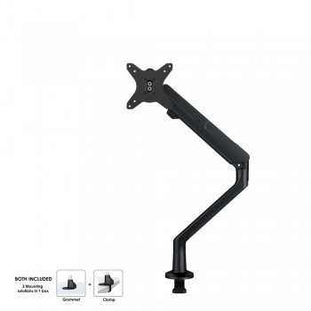Newstar NM-D900BLACK, 10 kg, 25,4 cm (10"), 76,2 cm (30"), 100 x 100 mm, Ajustes de altura, Negro