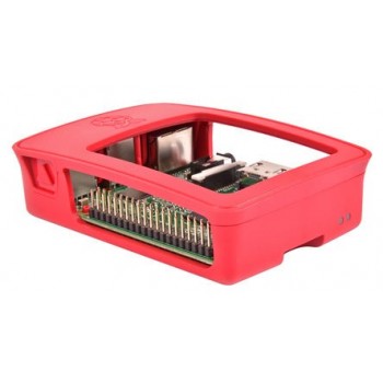 RASPBERRY Caja para Raspberry Pi 3 Oficial, Rojo y blanco 9098132
