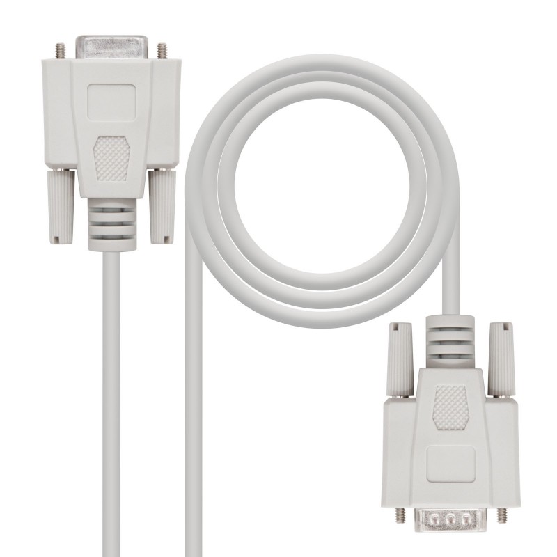 CABLE SERIE MODEM DB9M DB9H 1.8M NANOCABLE 10.14.0502