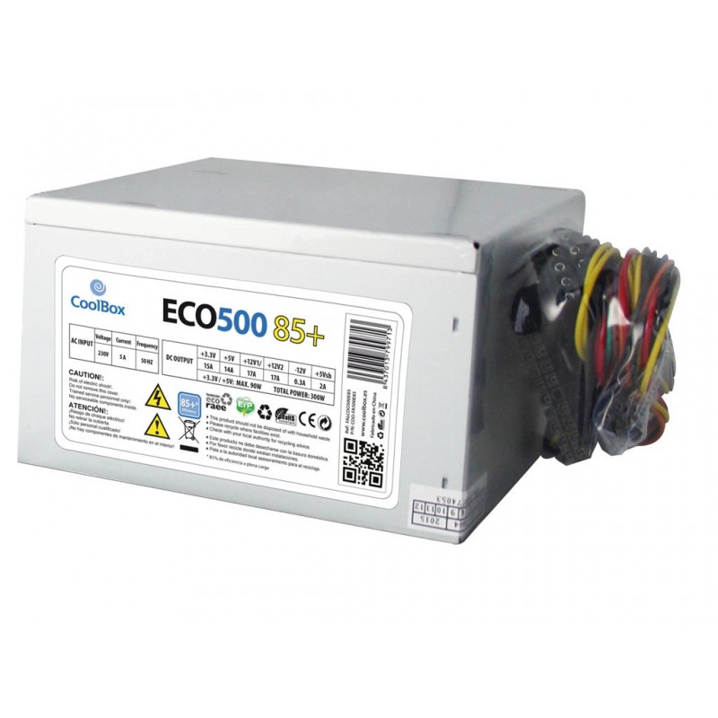 COOLBOX ECO500 85+ - 300 W - 80 PLUS Bronze COO-FA500E85