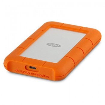 Lacie Rugged USB-C 4TB USB Tipo C 3.0 (3.1 Gen 1) Naranja, Plata STFR4000800