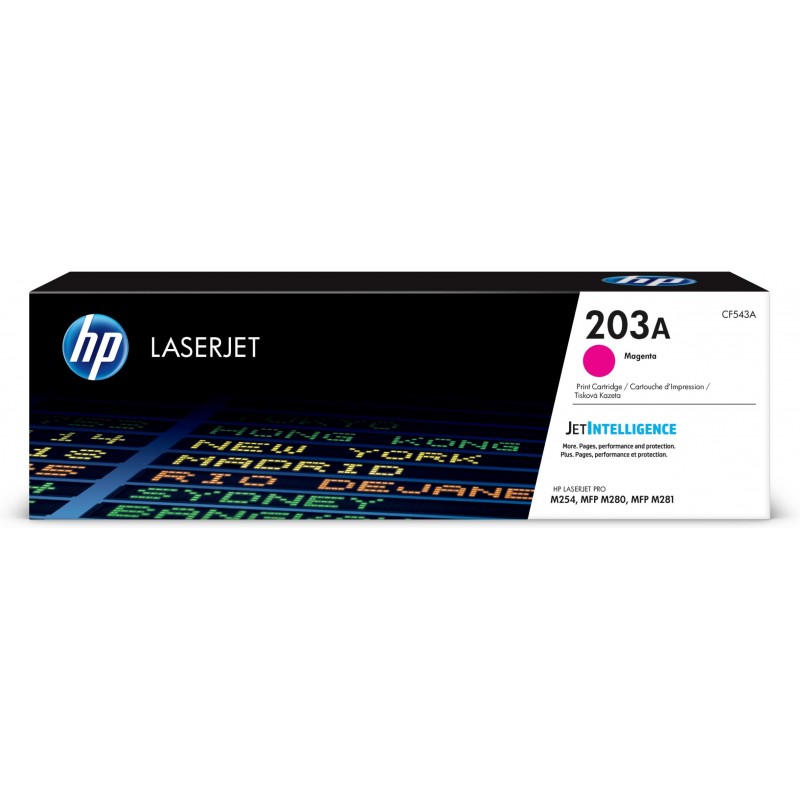 Cartucho de tóner Original LaserJet 203A magenta CF543A