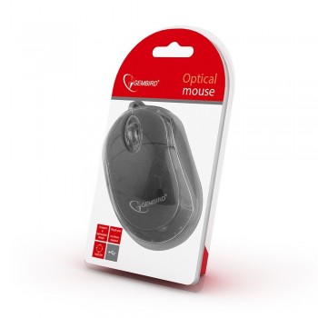 Gembird MUS-U-01-BKT Óptico 1000 DPI Negro