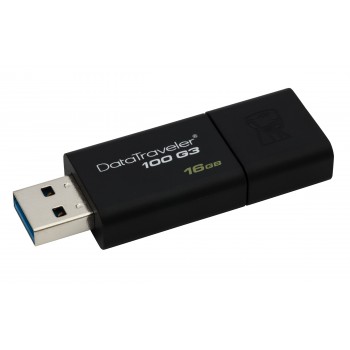 Kingston Technology DataTraveler 16GB USB 3.0 (3.1 Gen 1) Tipo A Negro DT100G3 16GB