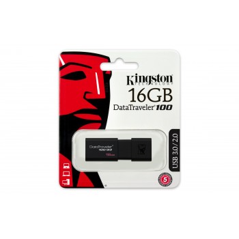 Kingston Technology DataTraveler 16GB USB 3.0 (3.1 Gen 1) Tipo A Negro DT100G3 16GB