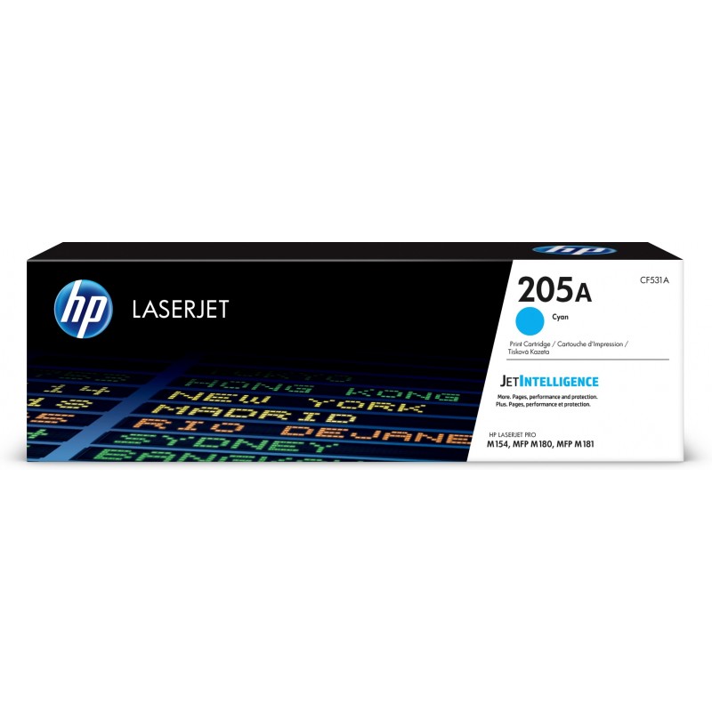 Cartucho de tóner Original LaserJet 205A cian CF531A
