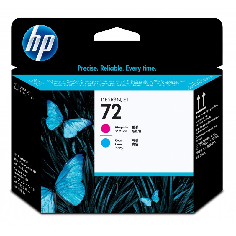 HP 72 - Cabezal de impresión - 1 x cián , magenta  C9383A