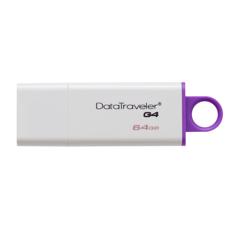 Kingston Technology DataTraveler 64GB USB 3.0 (3.1 Gen 1) Púrpura, Blanco DTIG4 64GB