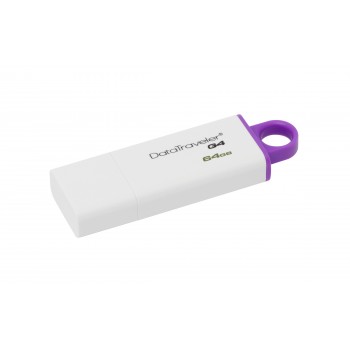 Kingston Technology DataTraveler 64GB USB 3.0 (3.1 Gen 1) Púrpura, Blanco DTIG4 64GB
