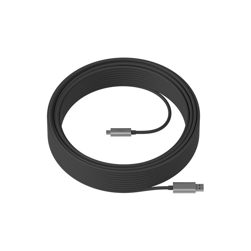 Logitech Strong cable USB 10 m 3.2 Gen 2 (3.1 Gen 2) USB A USB C Negro 939-001799
