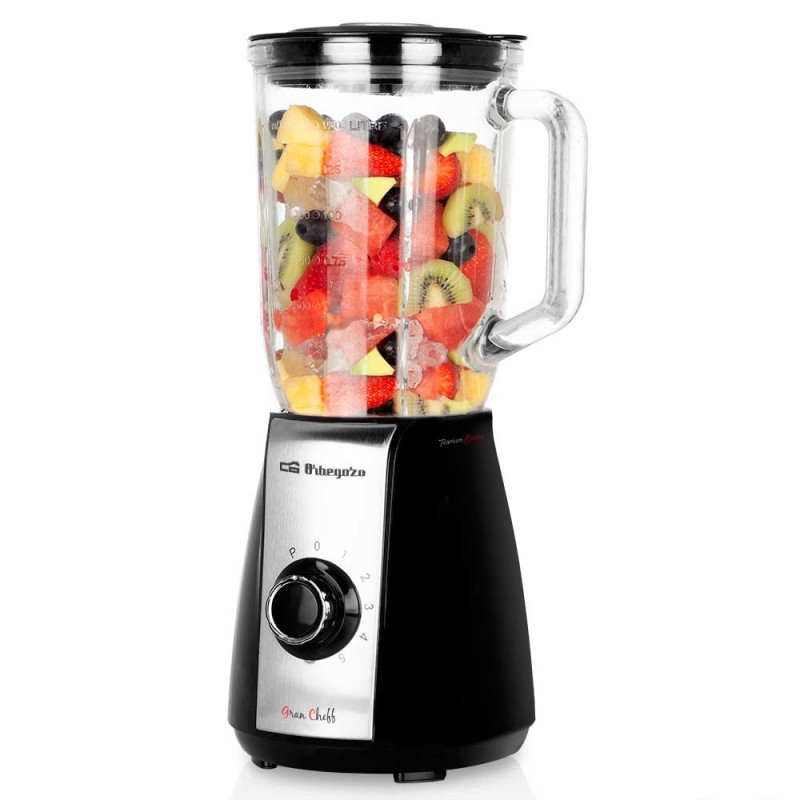 Orbegozo BV 6575 licuadora 1,5 L Batidora de vaso Negro 600 W 17474