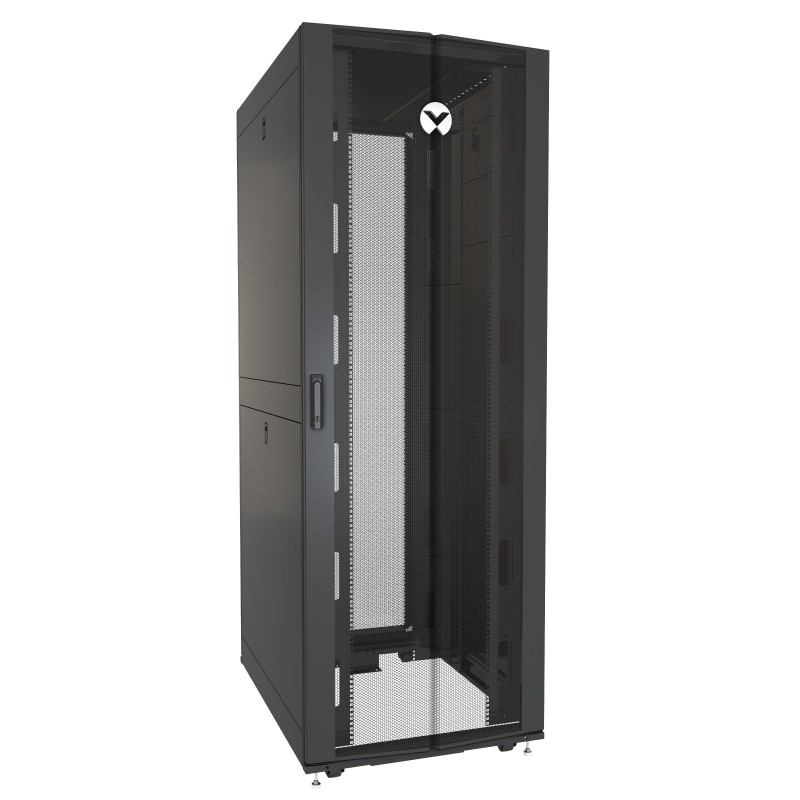 Vertiv VR3157 estante 48U Rack o bastidor independiente Negro, Transparente