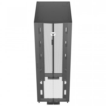 Vertiv VR3157 estante 48U Rack o bastidor independiente Negro, Transparente