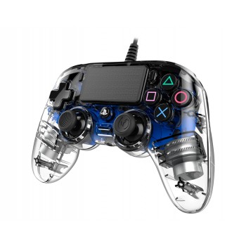 NACON PS4OFCPADCLBLUE, Gamepad, PlayStation 4, Analógico Digital, Share, Azul, Alámbrico
