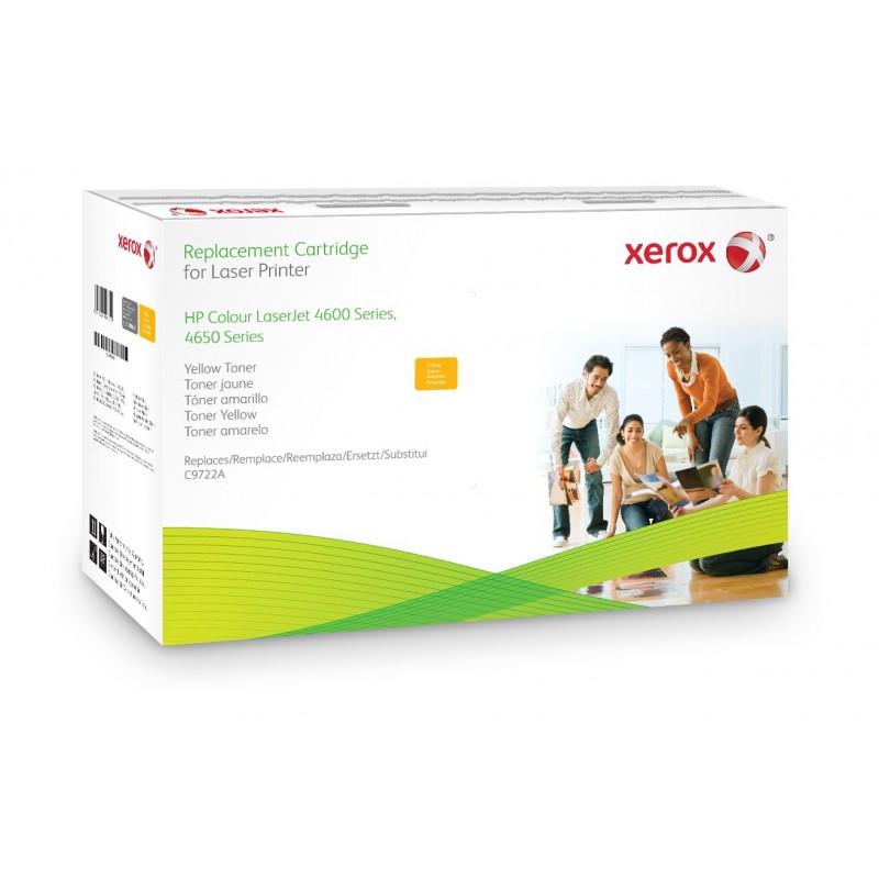 Compatible con HP Colour LaserJet 4600 4650 - Xerox Cartucho de tóner amarillo. Equivalente a HP C9722A.  003R99620