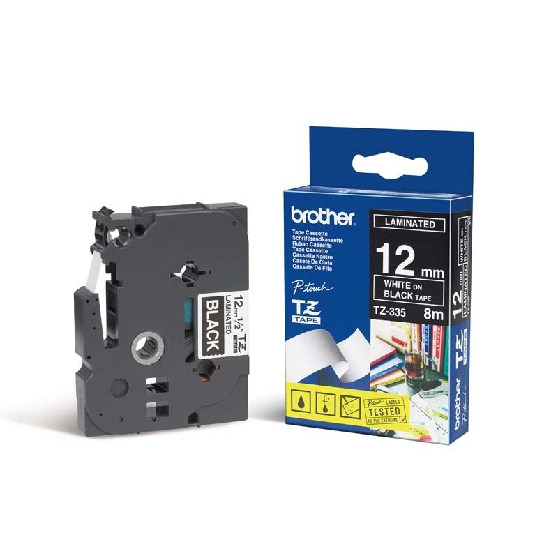 Brother TX-335 cinta para impresora de etiquetas Negro sobre blanco TX335