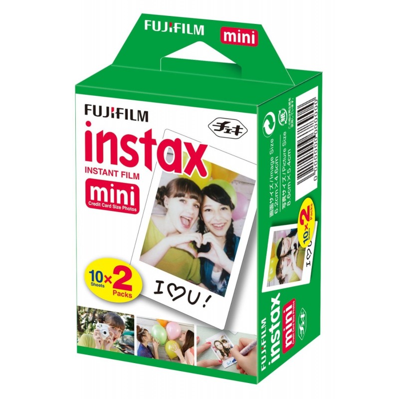 PACK 2 CARTUCHOS FUJIFILM 10 FOTOS INSTAX MINI 16386016