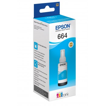 Epson T6642 - Cián - recarga de tinta - para Epson L120, L130, L1300, L220, L310, L365, L455, L550,  C13T664240