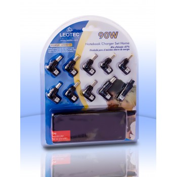 Leotec LENCSHOME06, Interior, 100-240 V, 90 W, Portátil, Sobreintensidad, Sobretensión, Sobrevoltaje