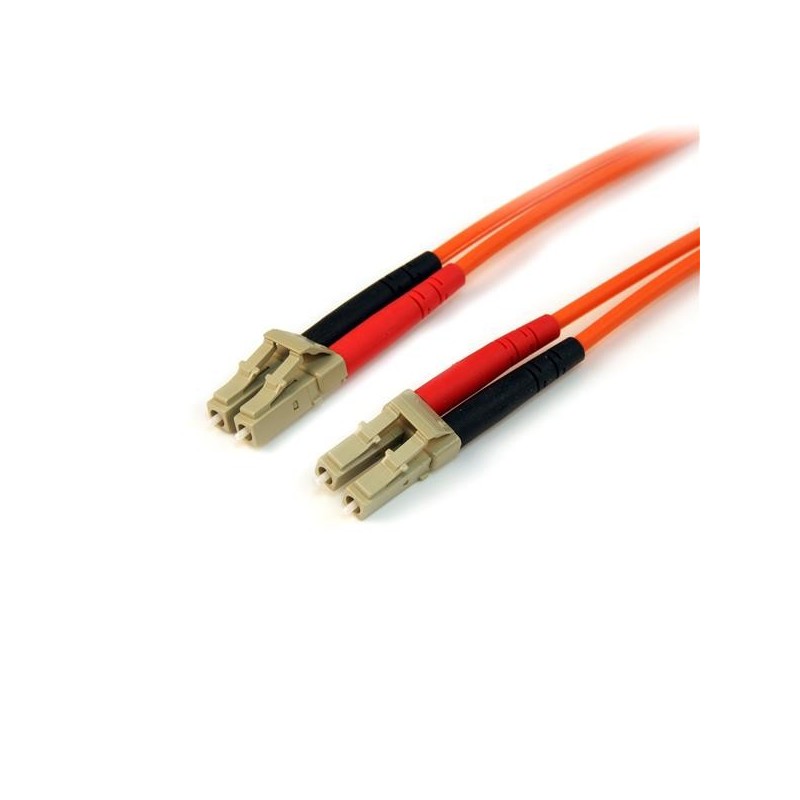 StarTech.com Cable Patch de Fibra Duplex Multimodo 50 125 3m LC - LC, 3 m, OM2, LC, LC, Naranja 50FIBLCLC3