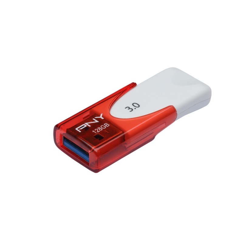 PNY Technologies Attaché 4 3.0 128GB 128GB USB 3.0 (3.1 Gen 1) Rojo, Blanco FD128ATT430-EF