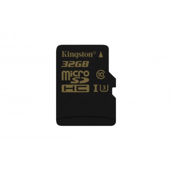 Kingston Gold - Tarjeta de memoria flash - 32 GB - UHS-I U3   Class10 - microSDHC UHS-I SDCG 32GBSP