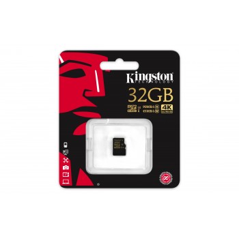Kingston Gold - Tarjeta de memoria flash - 32 GB - UHS-I U3   Class10 - microSDHC UHS-I SDCG 32GBSP