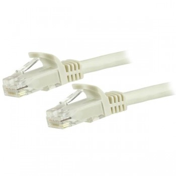 StarTech.com Cable de Red Ethernet Cat6 Snagless de 3m Blanco - Cable Patch RJ45 UTP - 1 x RJ-45 Mac N6PATC3MWH