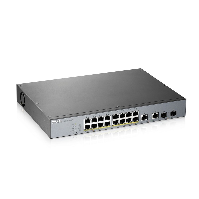 Zyxel GS1350-18HP-EU0101F switch Gestionado L2 Gigabit Ethernet (10 100 1000) Gris - PoE