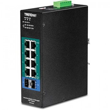 Trendnet TI-PG102I switch Gestionado L2 Gigabit Ethernet (10 100 1000) Negro Energía sobre Ethernet 