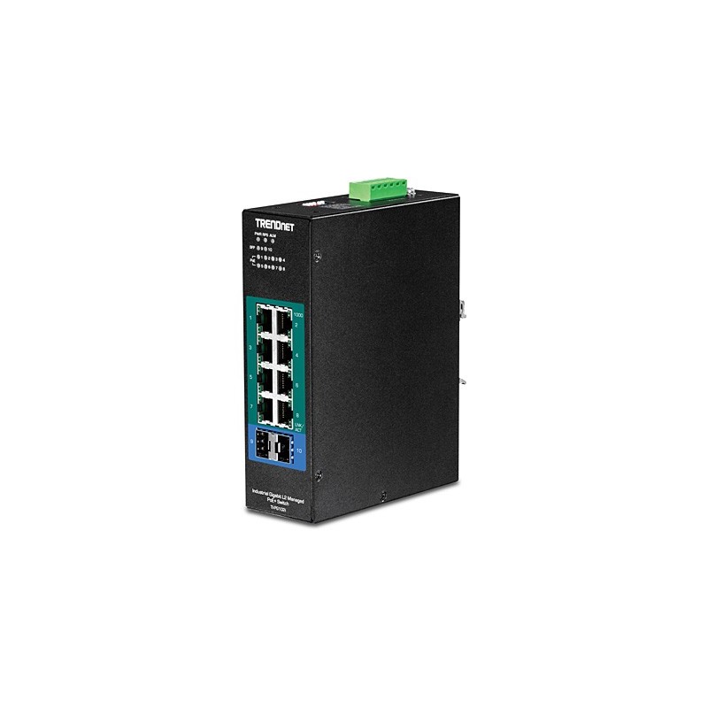 Trendnet TI-PG102I switch Gestionado L2 Gigabit Ethernet (10 100 1000) Negro Energía sobre Ethernet 
