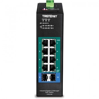 Trendnet TI-PG102I switch Gestionado L2 Gigabit Ethernet (10 100 1000) Negro Energía sobre Ethernet 