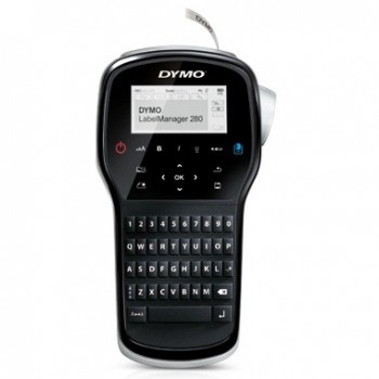 DYMO LabelManager 280, LCD, D1, 6, 9, 12 mm, Transferencia térmica, Negro, Plata, QWERTY S0968920