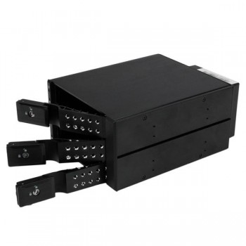 StarTech.com Rack Móvil Backplane con 3 Bahías Hot Swap de 3,5" sin Bandeja SAS SATA - de Intercambi HSB3SATSASBA