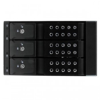 StarTech.com Rack Móvil Backplane con 3 Bahías Hot Swap de 3,5" sin Bandeja SAS SATA - de Intercambi HSB3SATSASBA