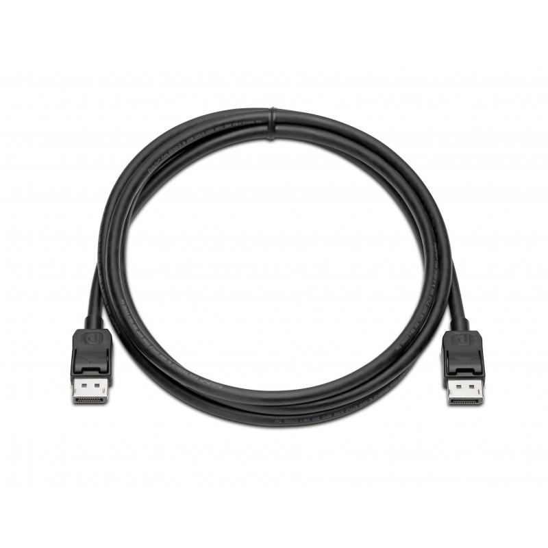 HP DisplayPort Cable Kit, DisplayPort, DisplayPort, Macho Macho, Cobre, Negro VN567AA