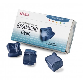Tinta sólida cián de marca 8500 8550 (3 barras) 108R00669