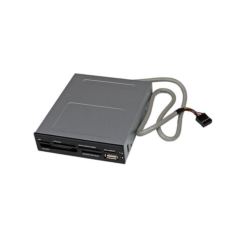 StarTech.com Adaptador Bahía Frontal 3.5in Lector  35FCREADBK3