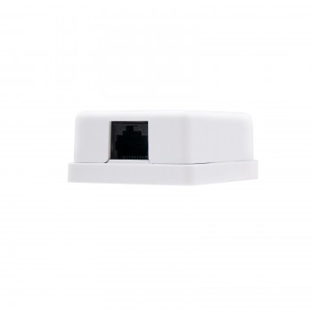 ROSETA DE SUPERFICIE NANOCABLE PARA RJ45 CAT.6 UTP 1 TOMA BLANCO 10.21.1501
