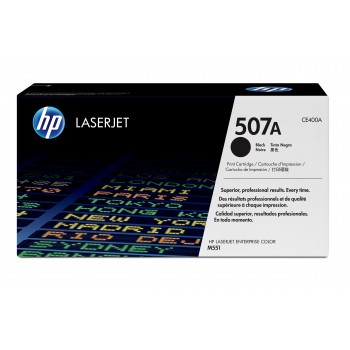 Cartucho de toner original LaserJet HP 507A negro CE400A