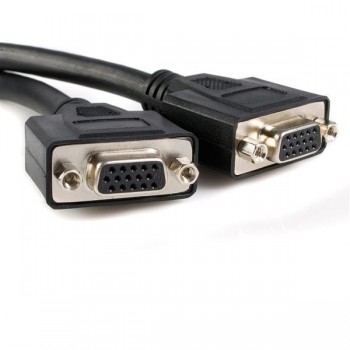 StarTech.com Cable de 0,2m de LFH59 DMS-59 a doble dual VGA - DMS59 Macho - 2x VGA Hembra, 0,2 m, DM DMSVGAVGA1