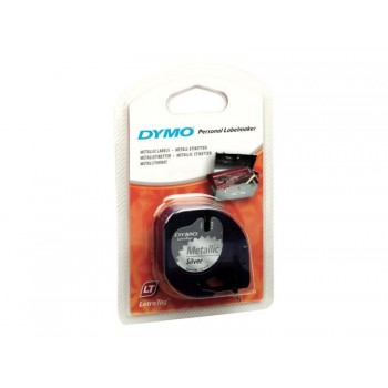 CINTA DYMO METALIZA NEGRO PLATA S0721730