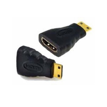 ADAPTADOR APPROX HDMI HEMBRA A MINIHDMI MACHO - BAÑADO EN ORO APPC18