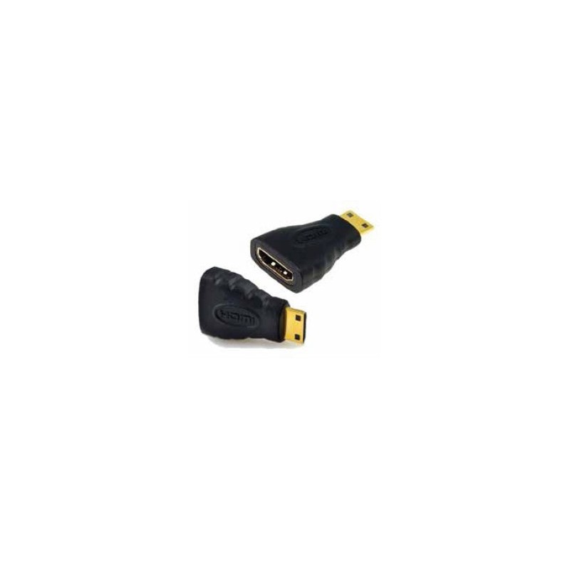 ADAPTADOR APPROX HDMI HEMBRA A MINIHDMI MACHO - BAÑADO EN ORO APPC18