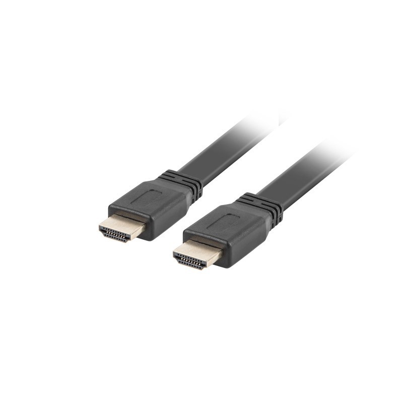 Lanberg CA-HDMI-21CU-0018-BK, 1,8 m, HDMI tipo A (Estándar), HDMI tipo A (Estándar), 3D, 18 Gbit s, 