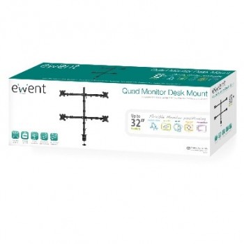 EWENT EW151 Sopore Tv Mesa para 4 Monit. Hasta 27 EW1514