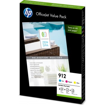 HP 912 Pack Original Cian, Magenta, Amarillo Multipack 3 pieza(s) 6JR41AE